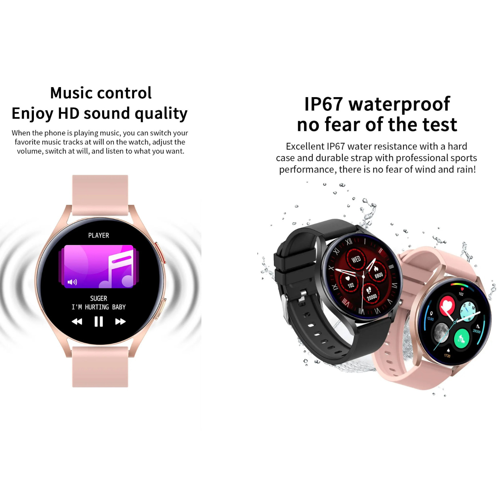 2024 Luxury Smart Watch BT Call Health IOS Android Sport Watch Business Watch