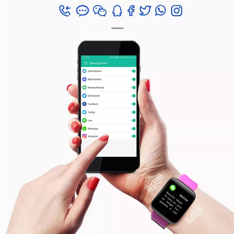 Smart Watches Men/Women Waterproof Smartwatch Bluetooth for iPhone Samsung Gifts