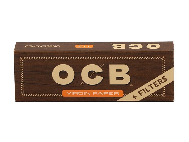 Cartine OCB Virgin Marrone Medium 1 1/4 E Filtri In Carta 24 Libretti