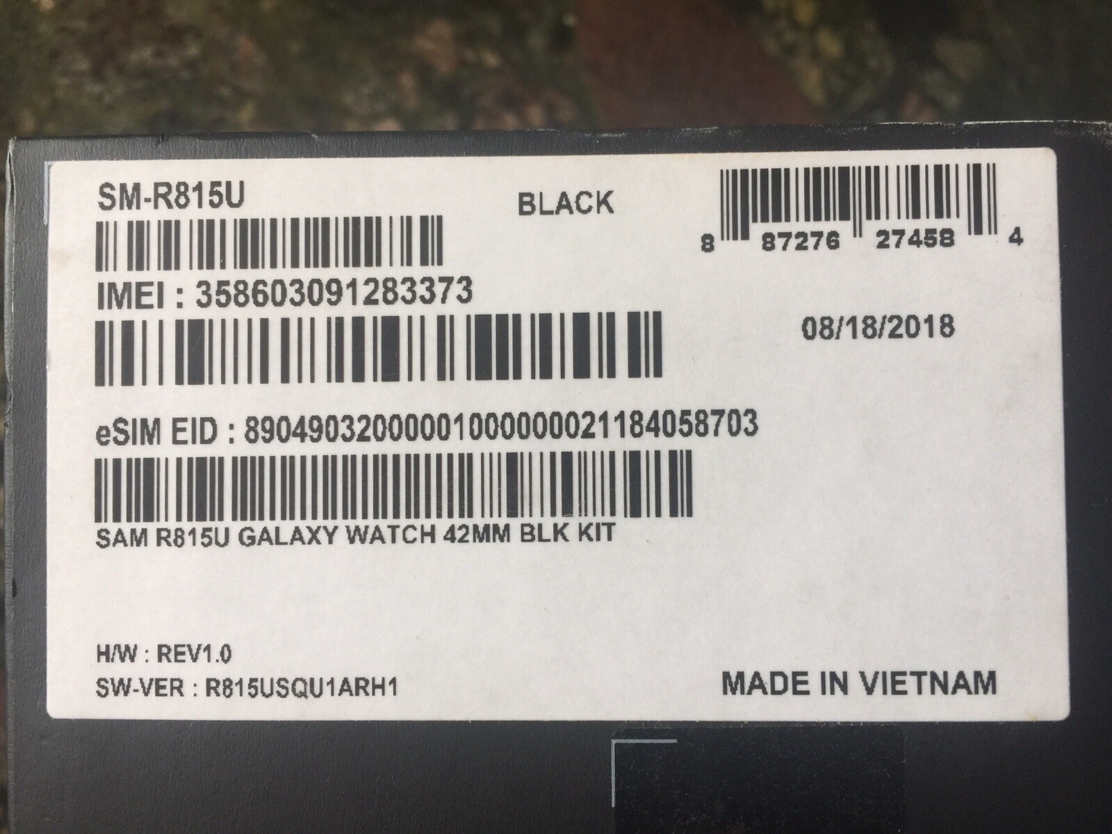 Samsung Galaxy Watch SM-R815U – 42mm – Black- Smart Watch!
