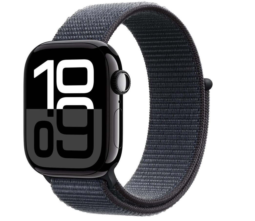 Apple Watch Gen 10 Series 10 42mm Jet Black Aluminum – Ink Sport Loop MWWG3LW/A