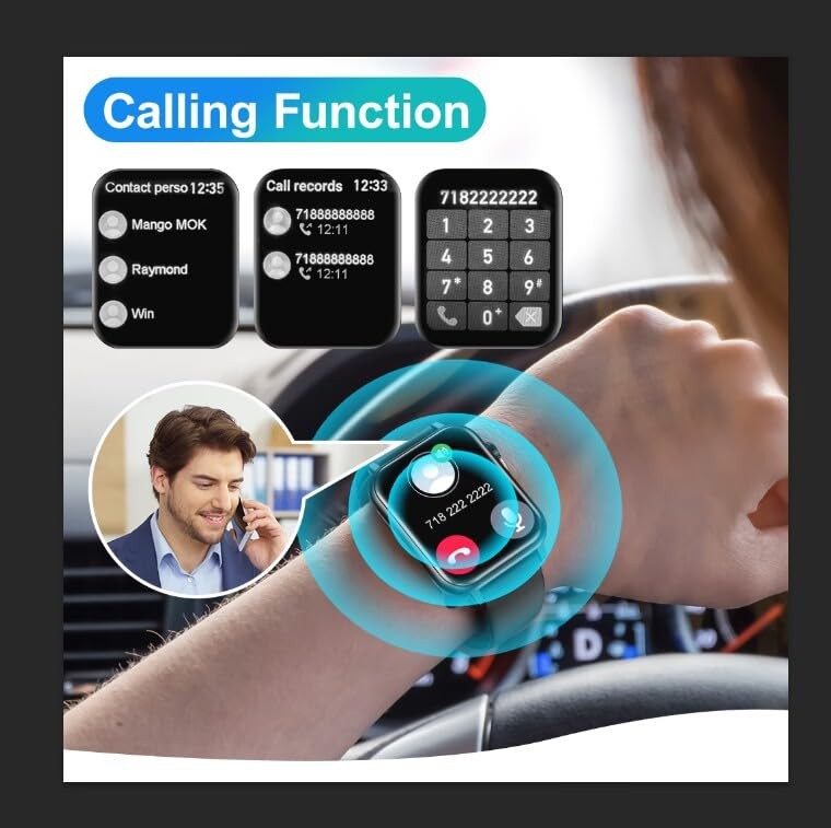 Reloj Inteligente Pulsera Impermeable Bluetooth Para Android y iOS iPhone 2026