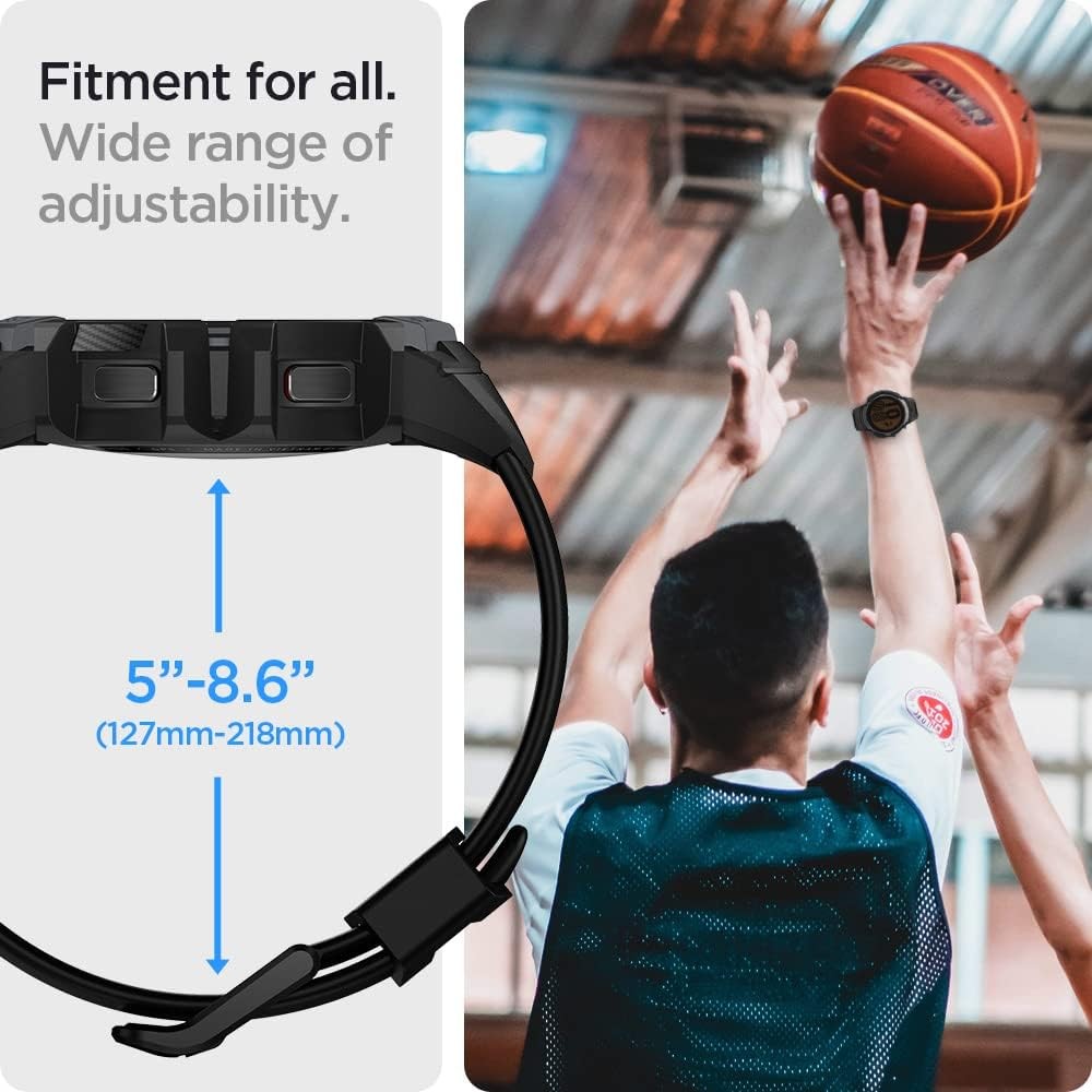 Charcoal Gray Rugged Armor Pro Case for Samsung Galaxy Watch FE 40mm