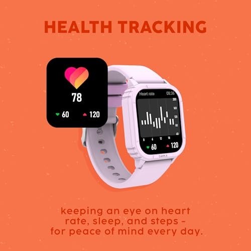 Kids Fitness Tracker Smartwatch with Games, Step Counter, Heart Rate Monitor, 1.