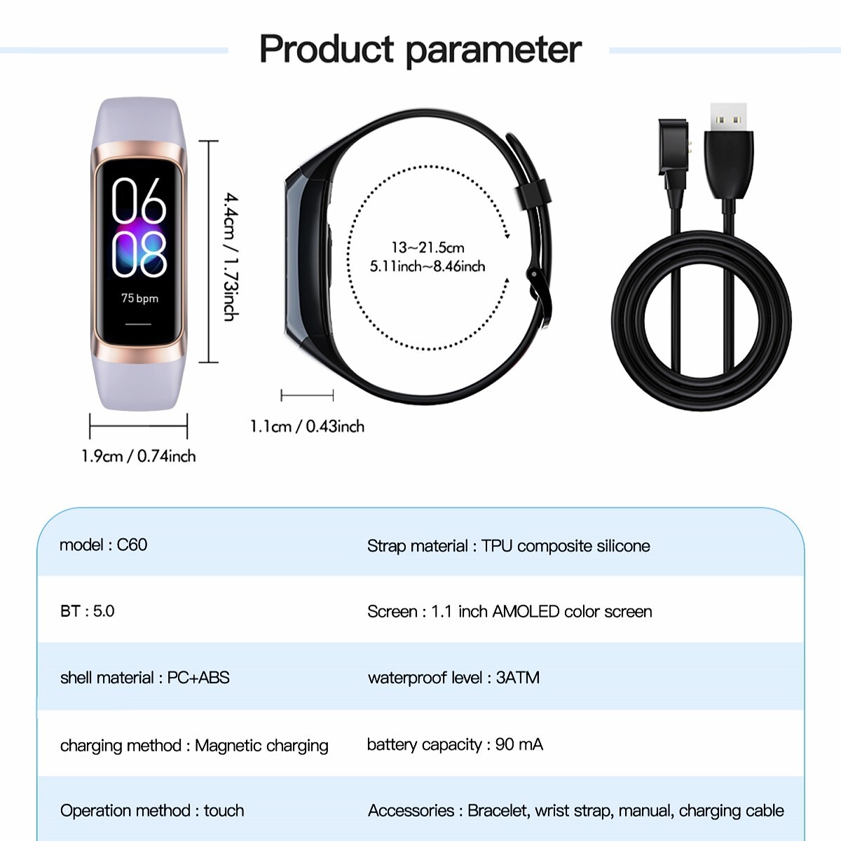 🔥Smart Watch Women Ladies Fitness Tracker Waterproof Call For iPhone Samsung