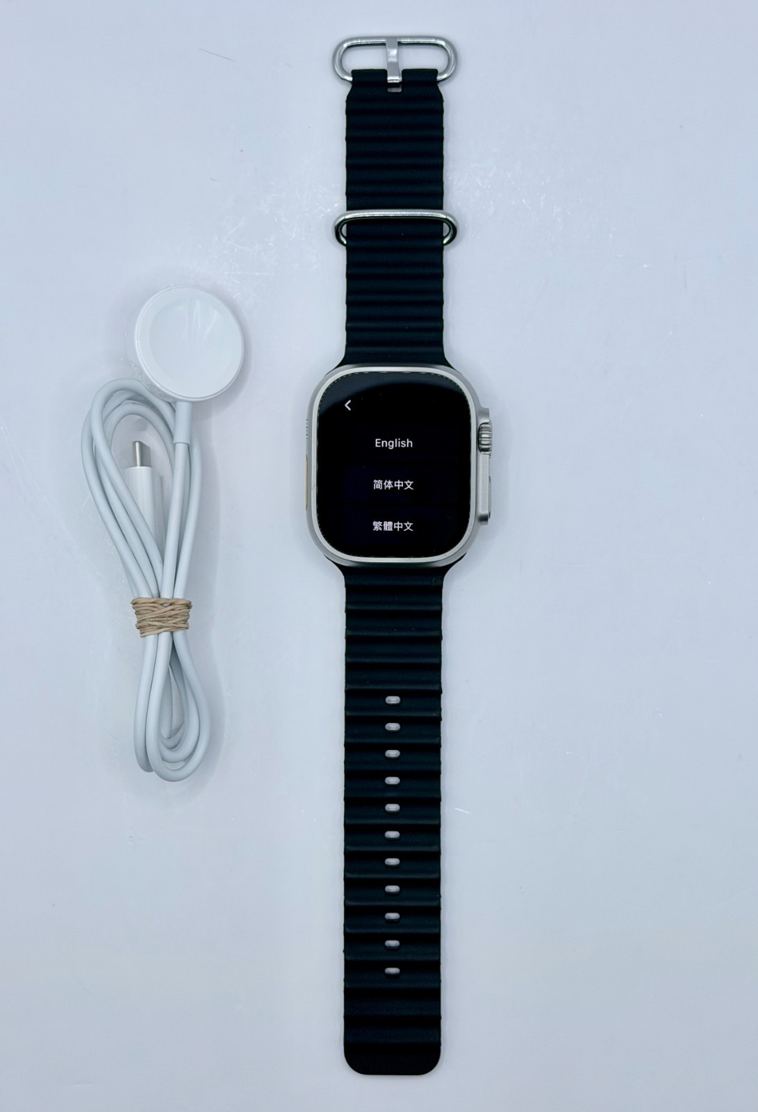 Apple Watch Ultra 49mm GPS + Cellular Titanium Case with Midnight Ocean Band