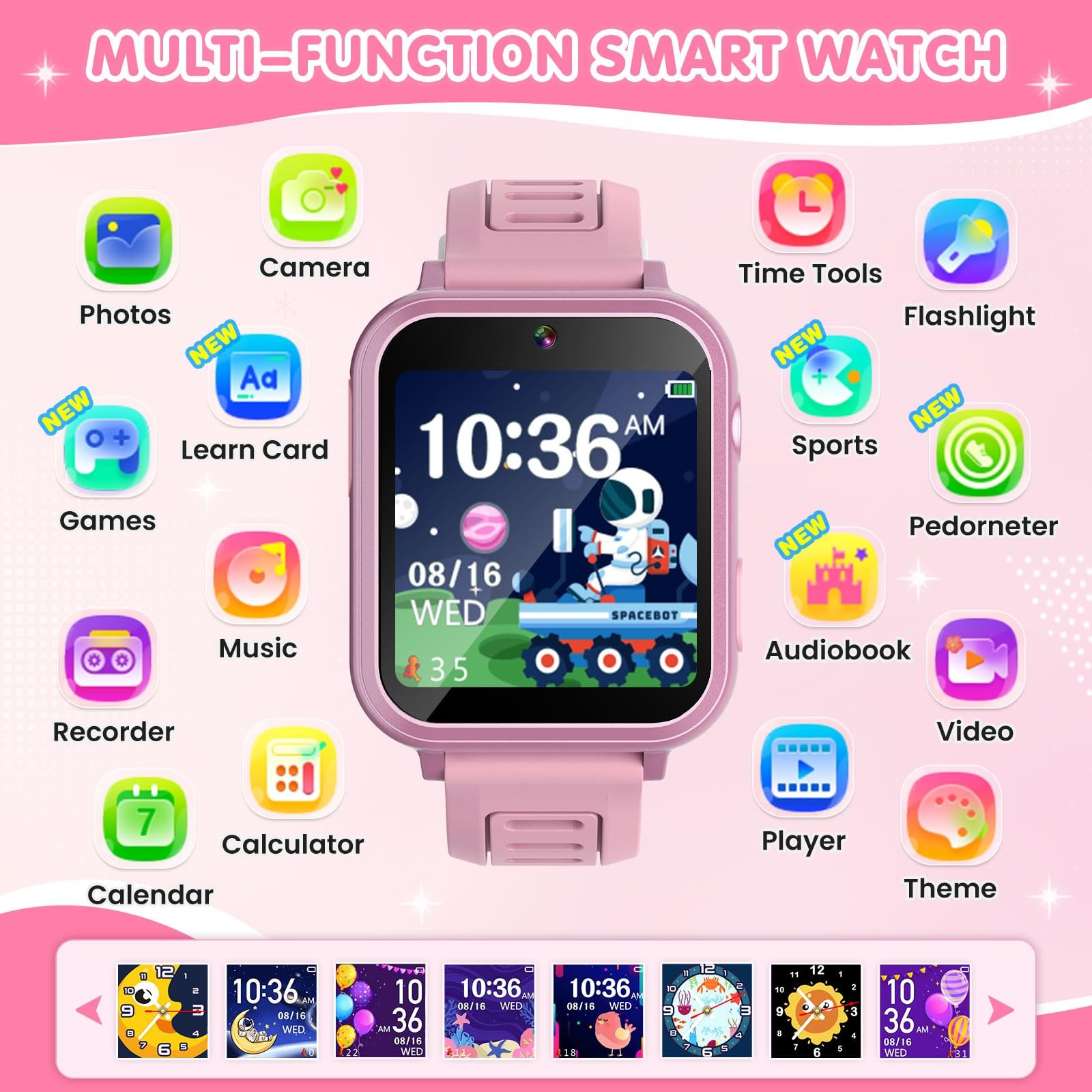 for with 39 Games Touchscreen Video, Music Player, Pedometer, Calculator, Cal…