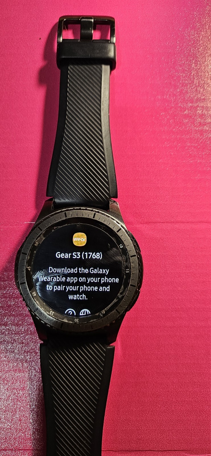 Samsung Gear S3 frontier SM-R765A 46mm Stainless steel Case Gray Smart Watch…