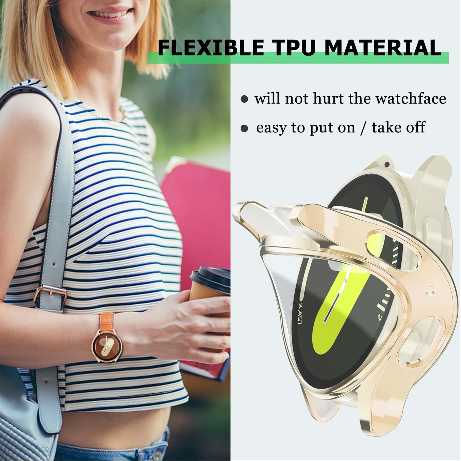 16 Colorful TPU Protective Bumper Cases for Samsung Galaxy Watch 7 40mm – 16 Pac