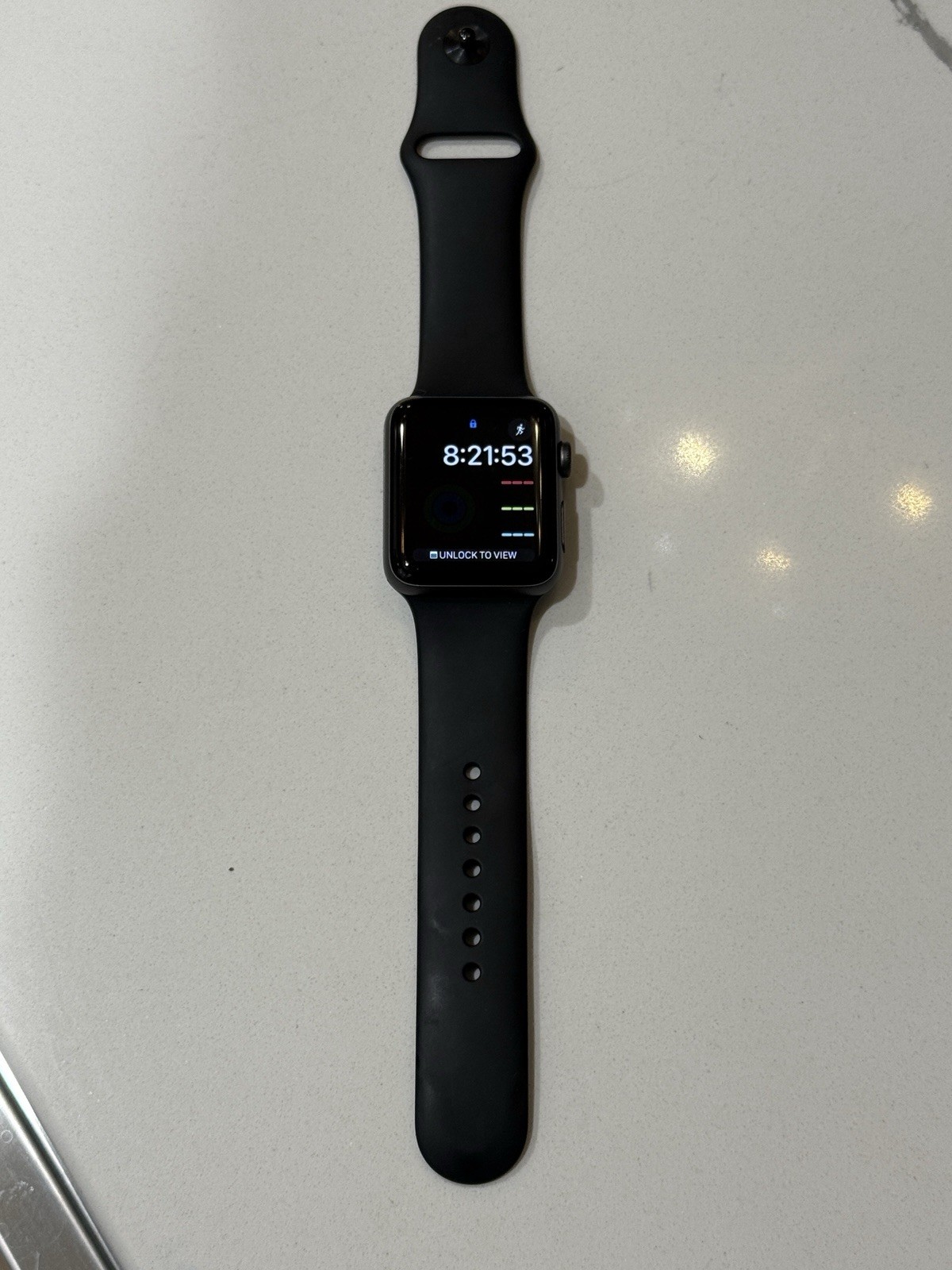 Apple Watch Series 3 42mm Aluminium Case with Sports Band – Space Gray/Black