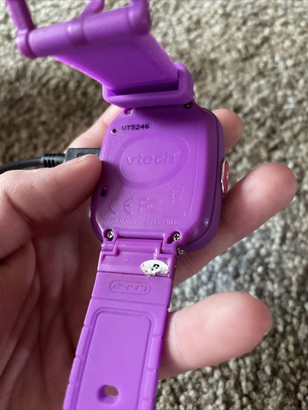 Vtech Kidizoom Smart Watch #1716 Purple Interactive Games Camera ~Tested Works~