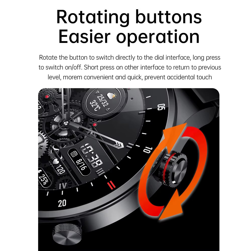 Smart Watch Men Women NFC Bluetooth Call Fitness Tracker Waterproof 2025