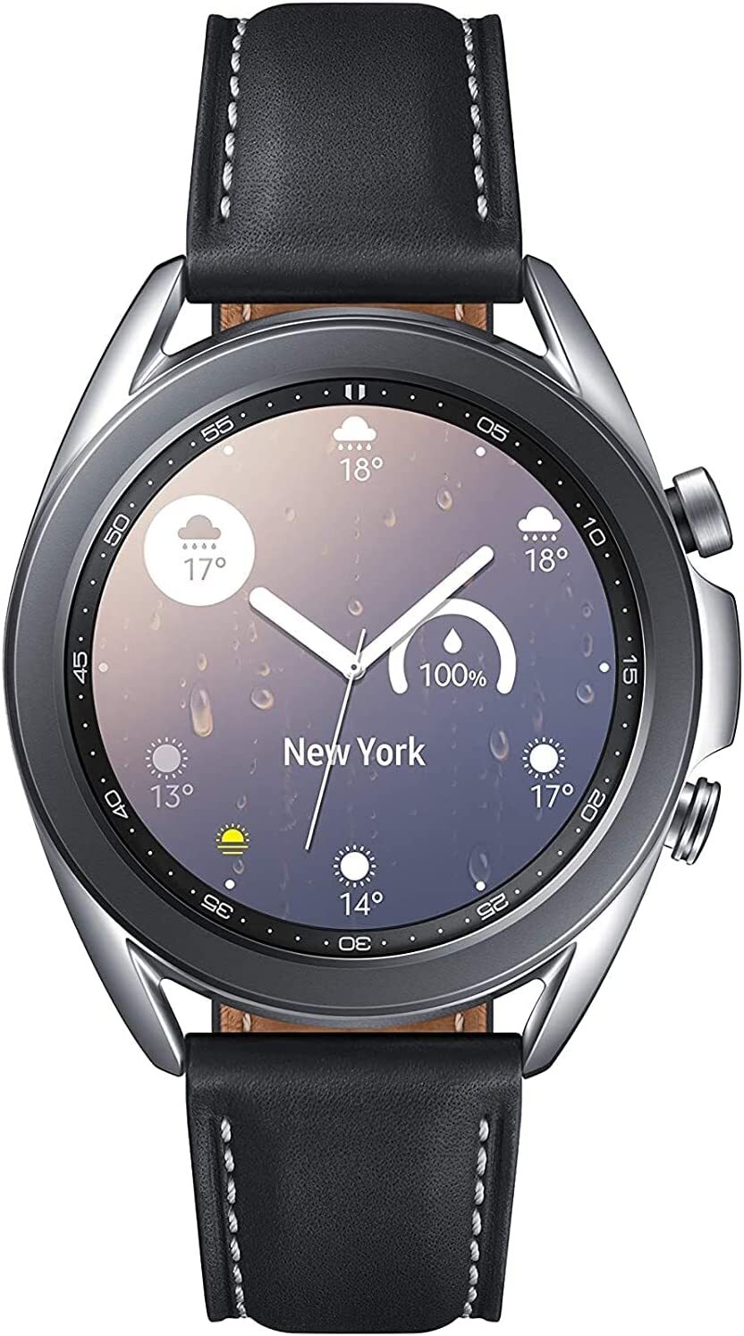 Samsung Galaxy Watch3 SM-R850 41mm Mystic Silver Stainless Steel Case wth Black