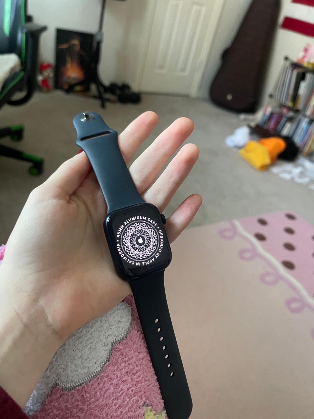Apple Watch Series 7 45mm Aluminum Case – Midnight (GPS + Cellular)