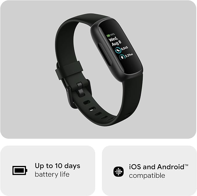 Fitbit Inspire 3 Health & Fitness Tracker Midnight Zen | USED |