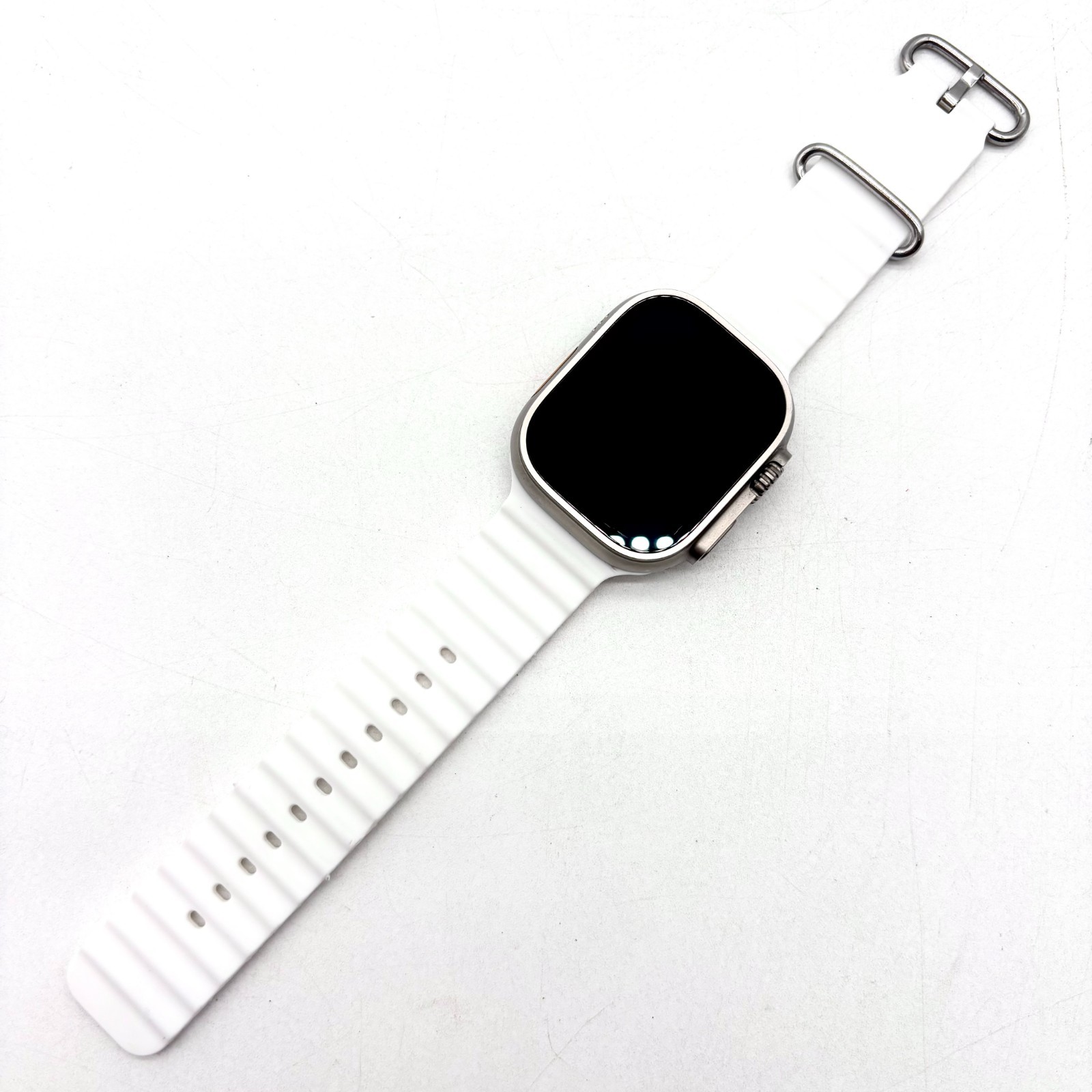 Apple Watch Ultra 2 (GPS+Cellular – 49mm) Titanium Case w/ White Ocean Band
