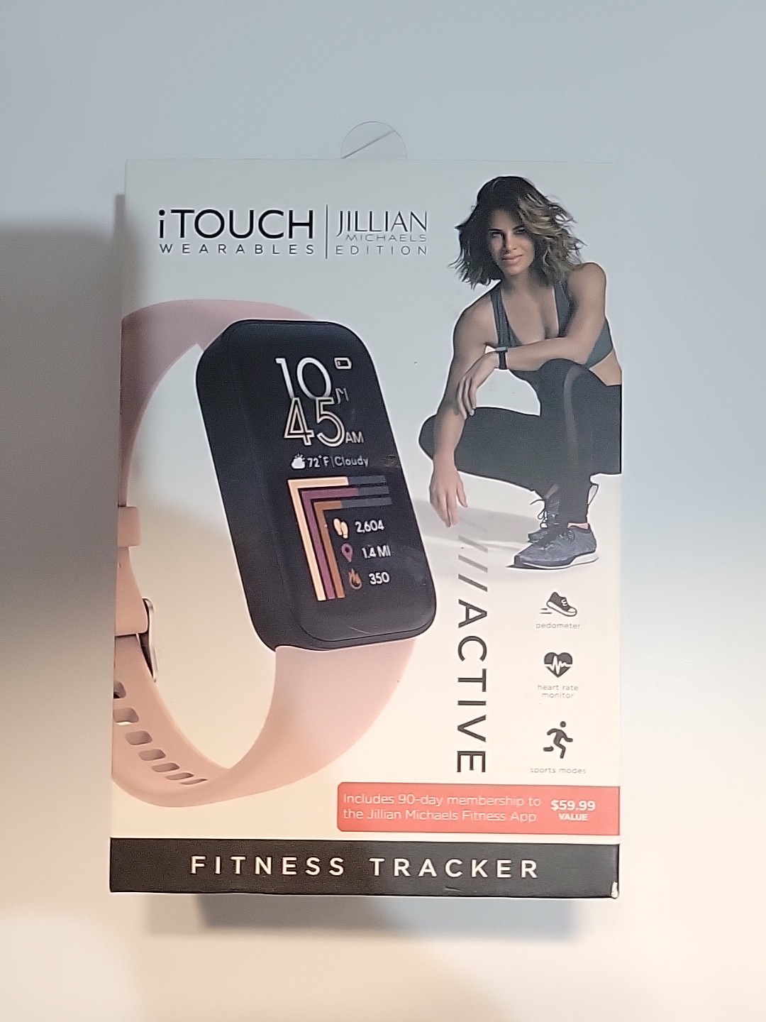 iTouch Active 4 Unisex Blush Smartwatch Fitness Tracker TC4S01-G12