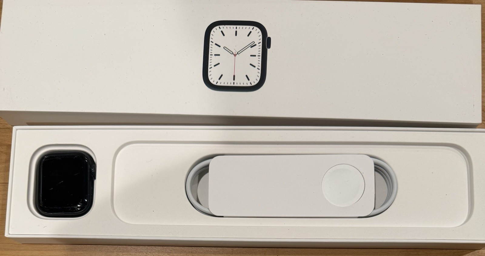 Apple Watch Series 7 41mm Alum Case w/ Sprt Bnd – Midnt (GPS + Cell) (MKH73LL/A)