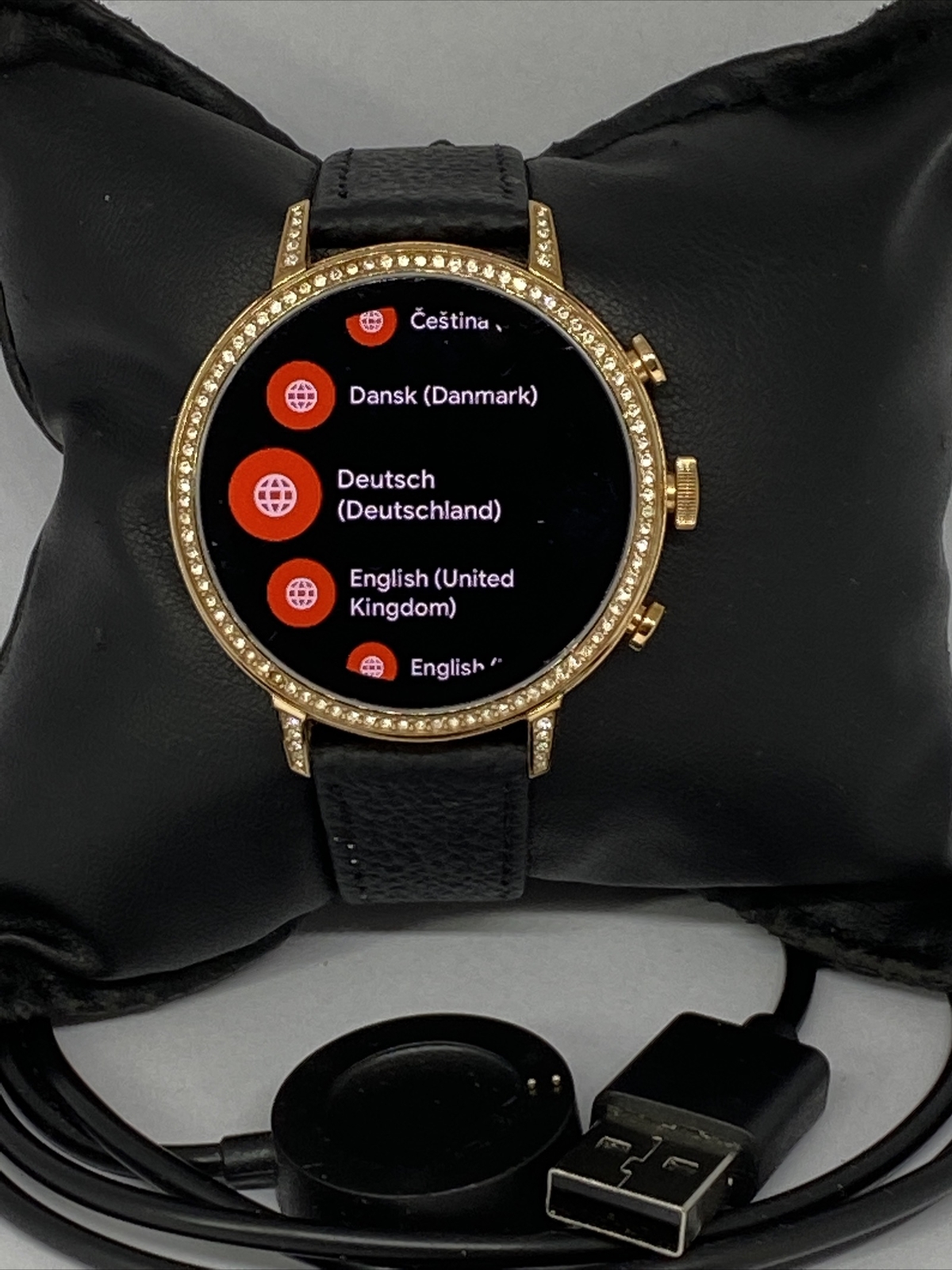 Fossil Gen 4 Authentic Digital Dial Smart Watch Custom Band FTW6015 CR176