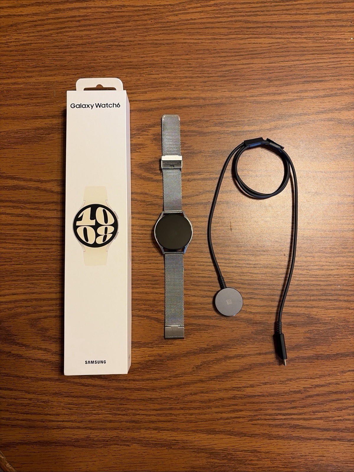Samsung Galaxy Watch6 with Metal Band Silver LTE GPS SM-R935U