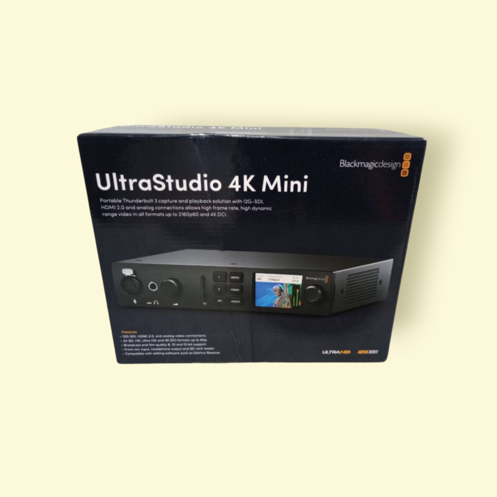 BlackMagic Design UltraStudio 4K Mini Portable RECORDER (power cable included)