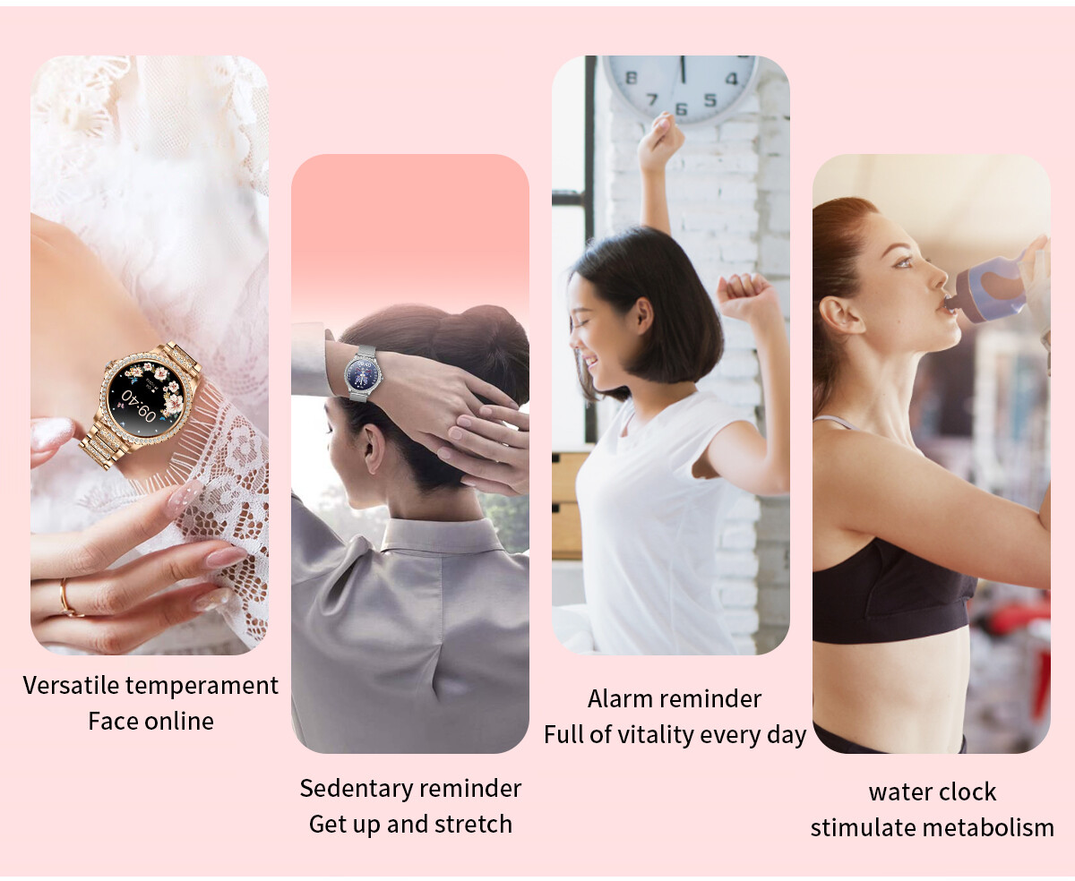 Smart Watch For Girls Women Smartwatch Bluetooth Sport Watch For iOS Android