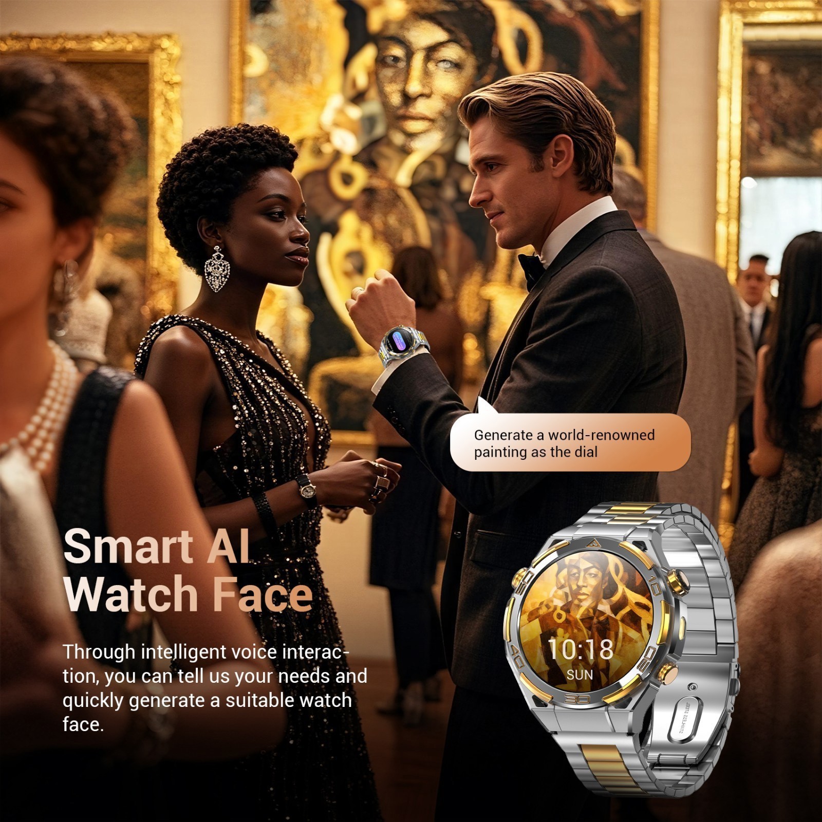 AI Smart Watch Smartwatch For Men Amoled 1.91″ HD Screen Built in Compass GPS