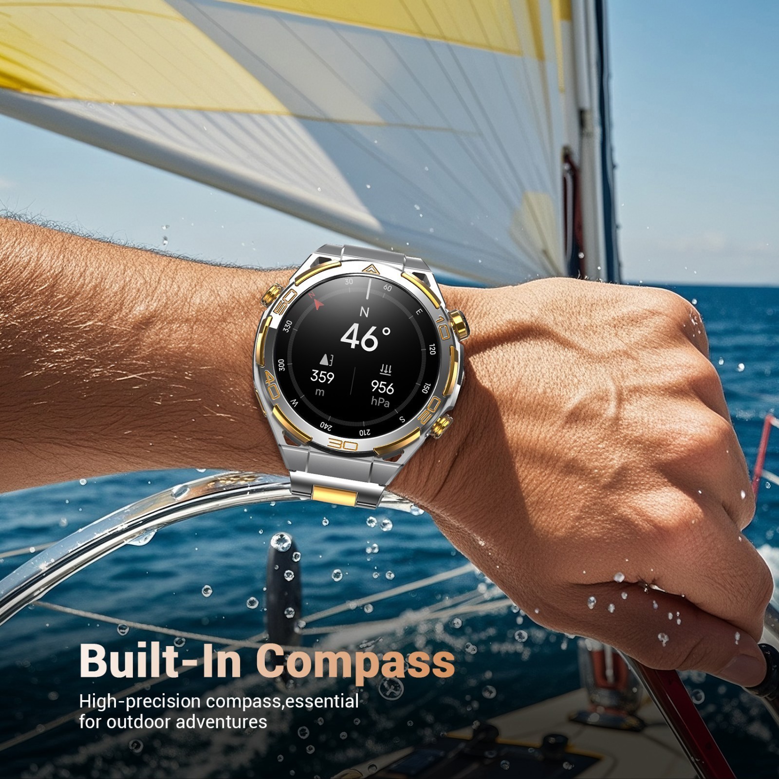 AI Smart Watch Smartwatch For Men Amoled 1.91″ HD Screen Built in Compass GPS
