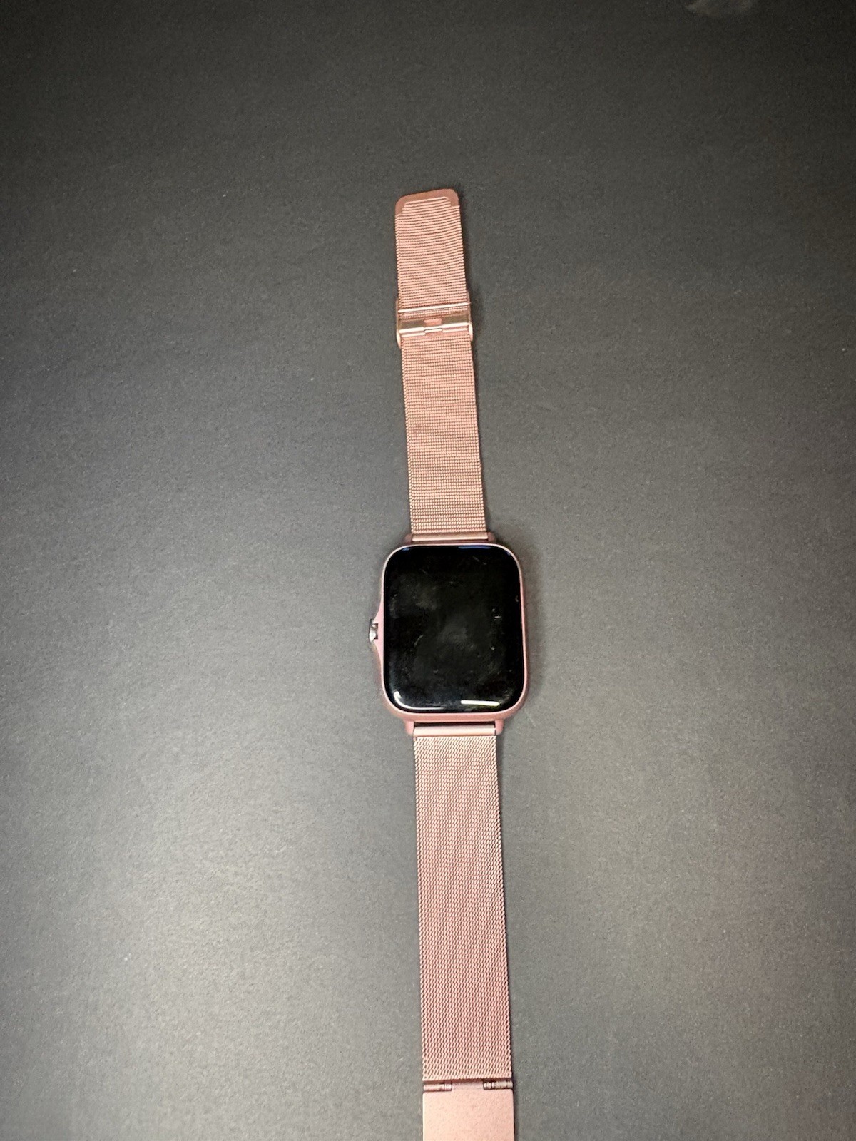Apple Watch Rose Gold Pink Band Smartwatch For Parts Repair Not Working