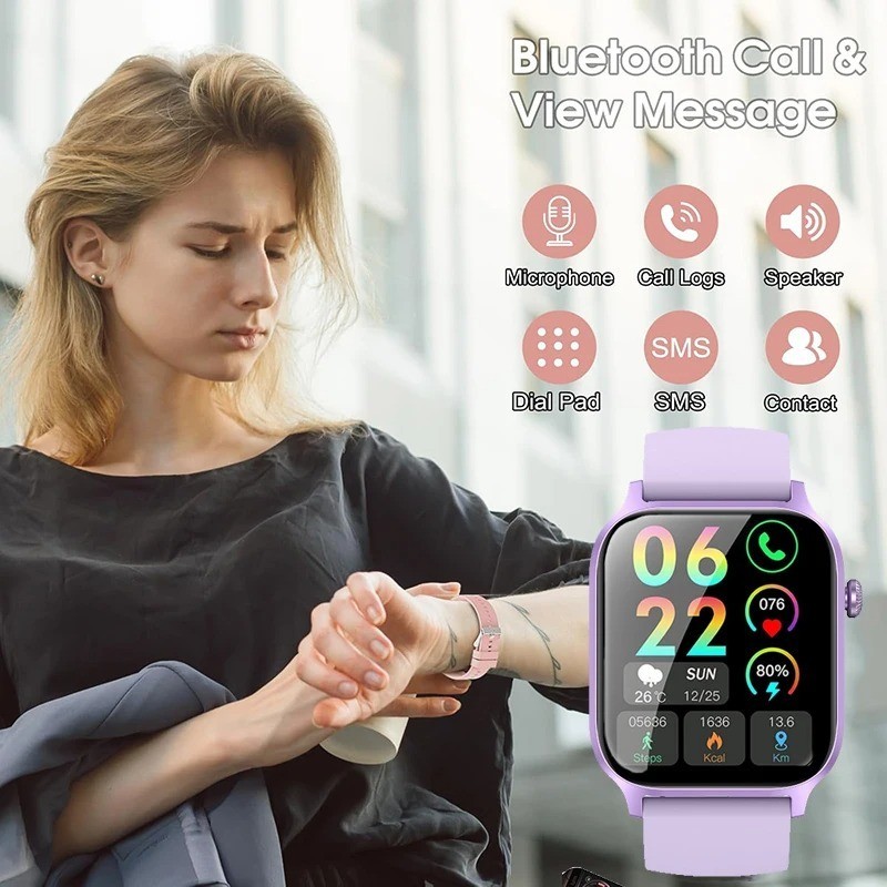 Smart Watch 2025 Bluetooth Call Health Diving Smartwatch Men Women