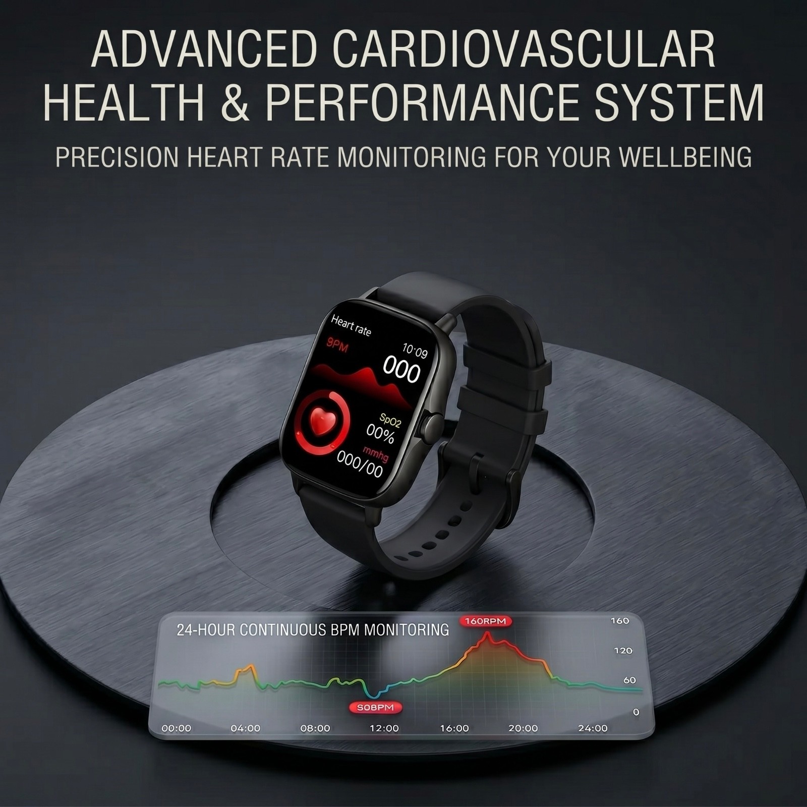 Fitness Smart Watch Activity Tracker Heart Rate For Women Men Oxygen BP Monitor