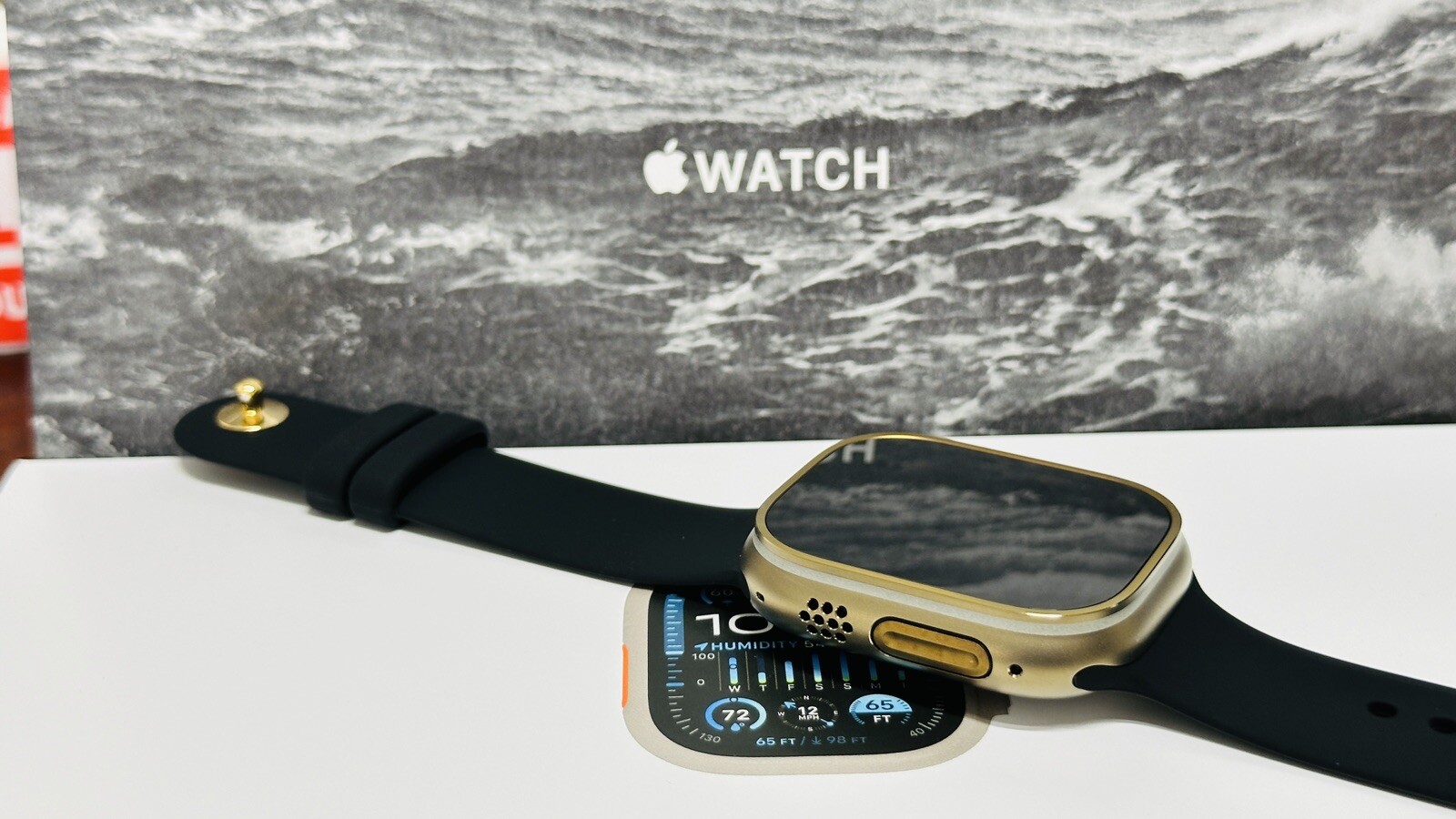 Apple Watch ULTRA 3 49mm BRONZE Anodized Titanium Black Sport B Gold Plated Pin