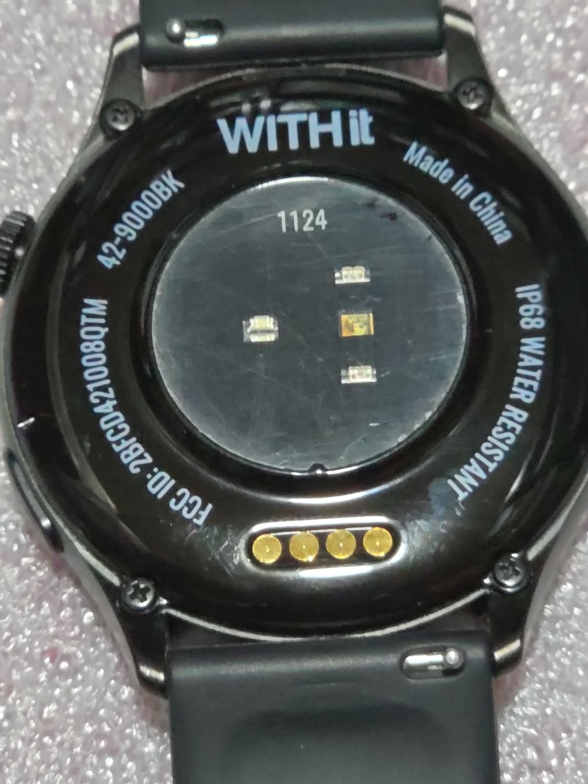 WITHit DECA Smartwatch AMOLED Touchscreen Heart Rate Step Counter Black