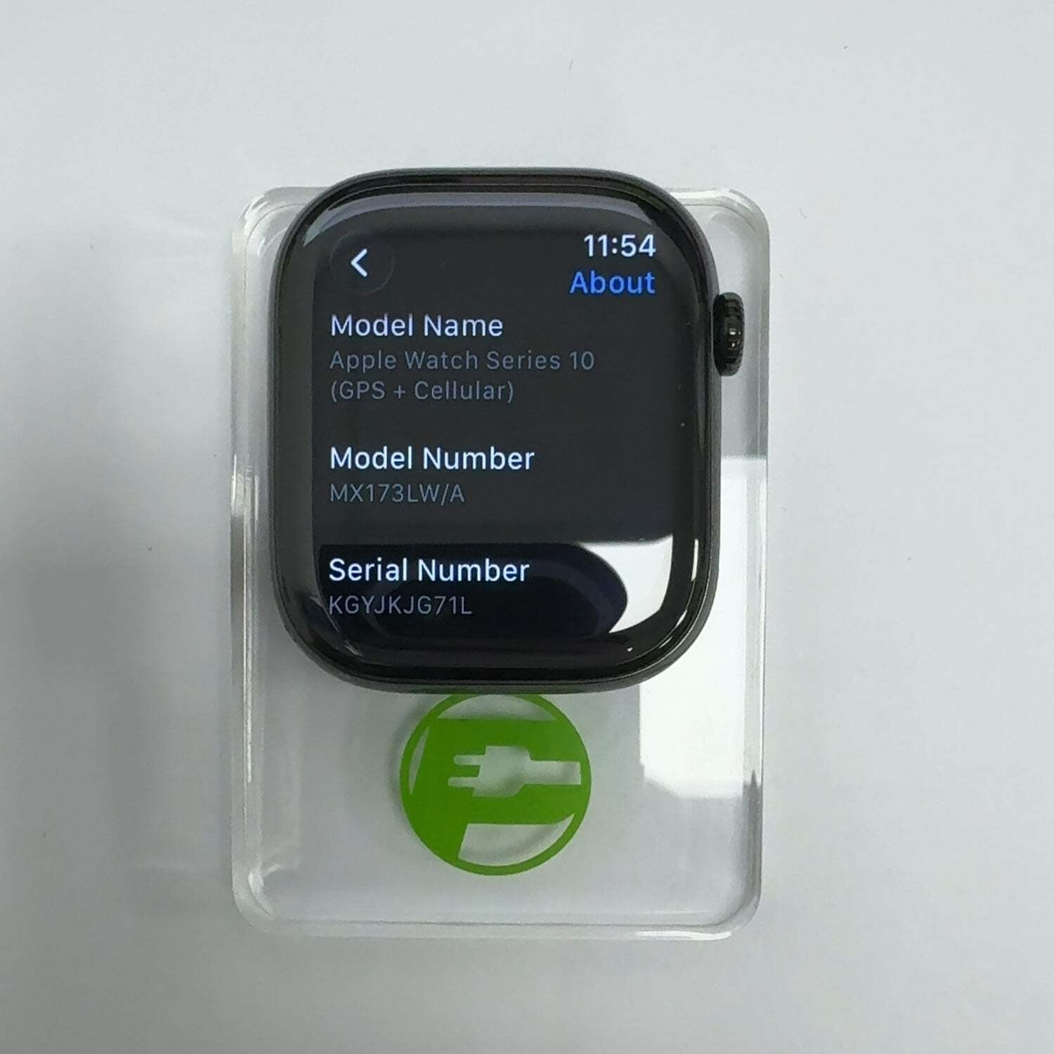 Unlocked Apple Watch Series 10 46MM Silver Titanium MX173LW/A Face Only