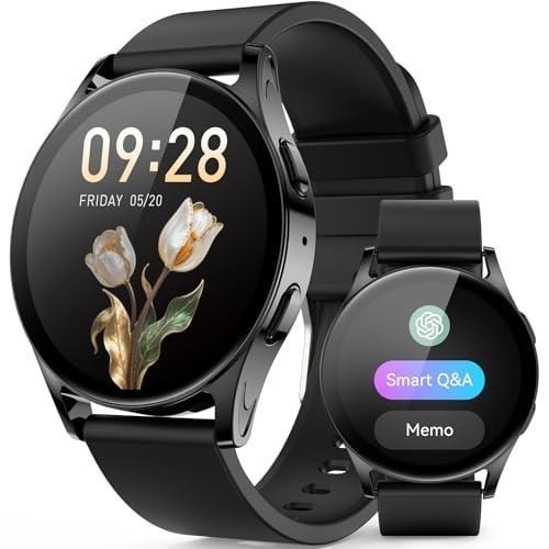 AI Smart Watch wtih GPT, 41mm 1.32″ AMOLED, Answer/Make Calls, Activity Fitness