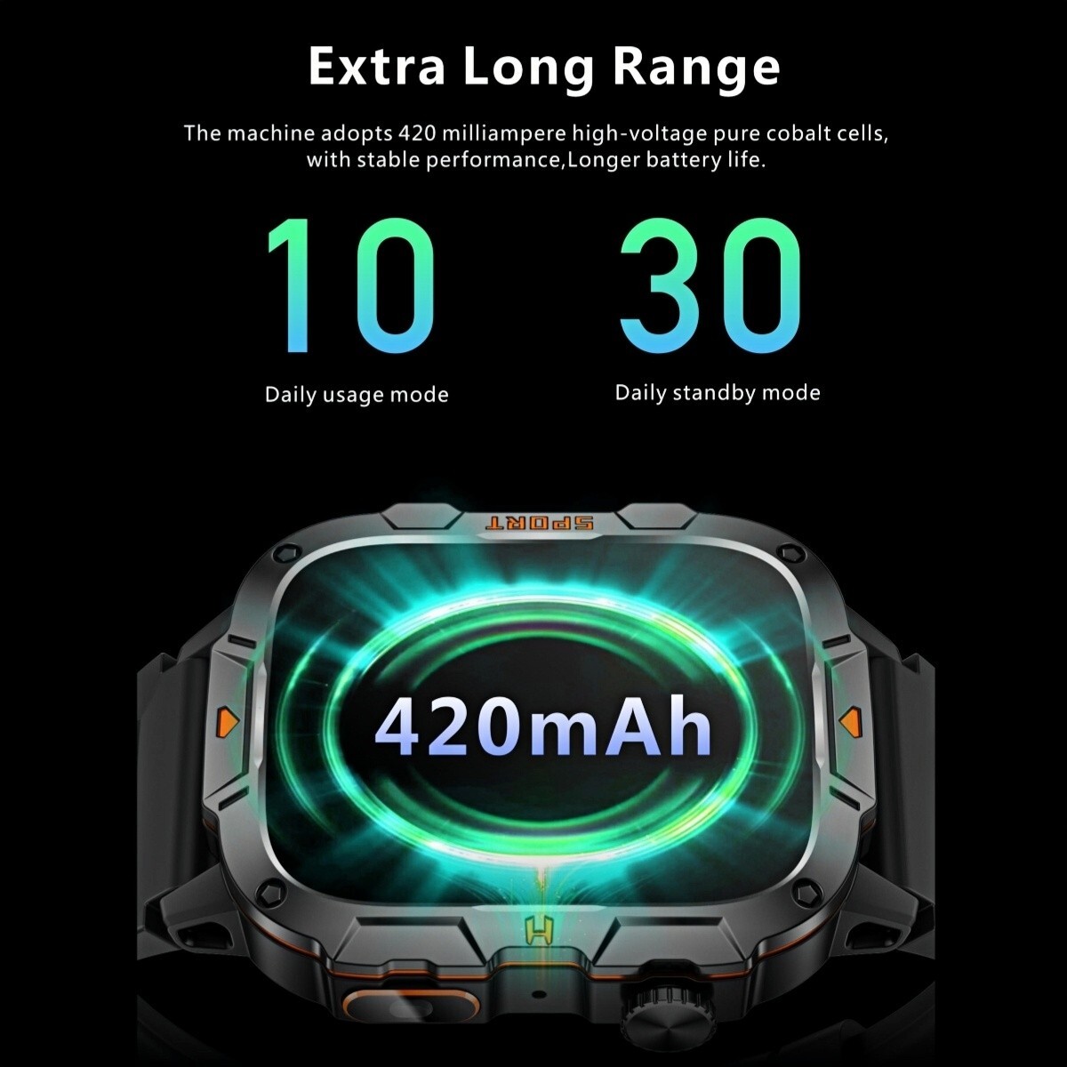 Military Smart Watch for Men (Answer/Make Call) Waterproof Fitness Tracker Gift