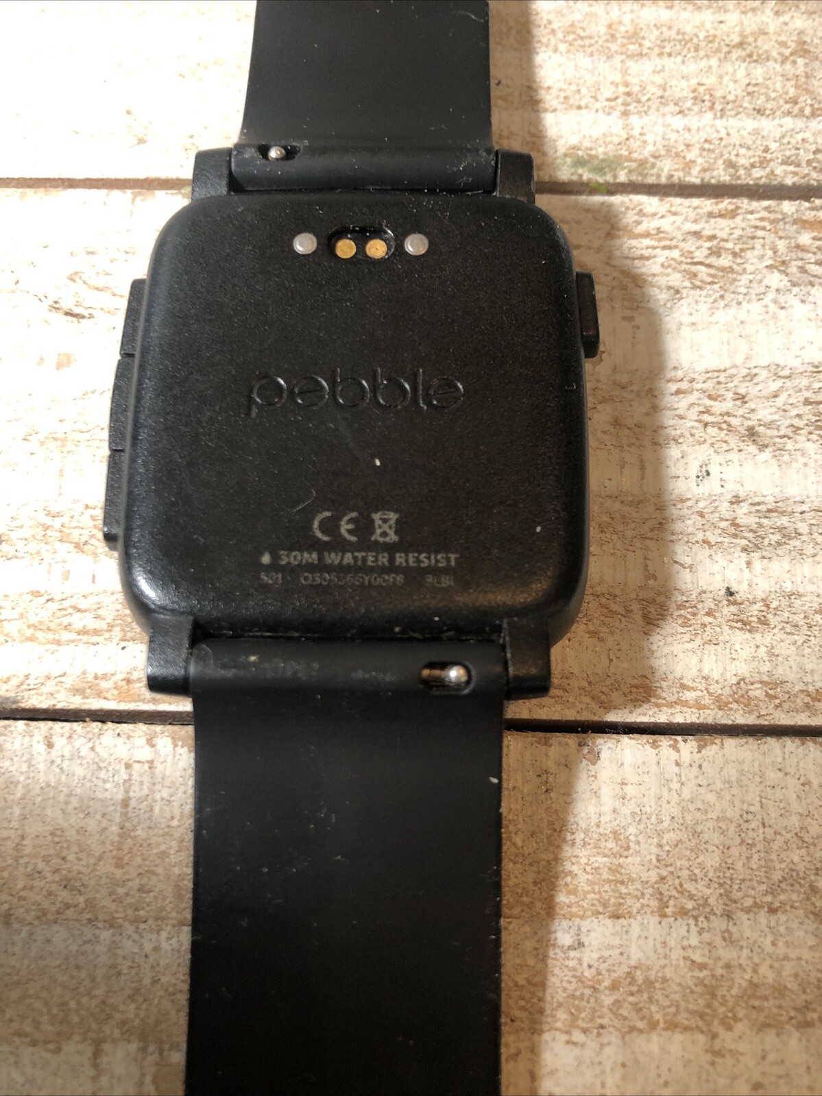 Pebble Time Smart watch 30M Water Resist 501 Q301355DO318 BLBL Smartwatch