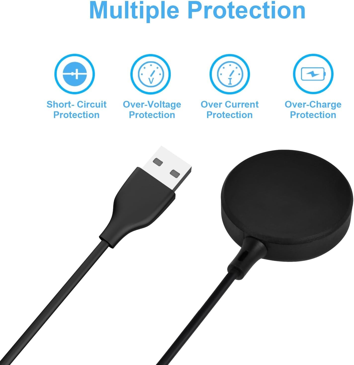 2-Pack USB-C Charging Cables for Samsung Galaxy Watch6/6 Classic/5/5 Charger