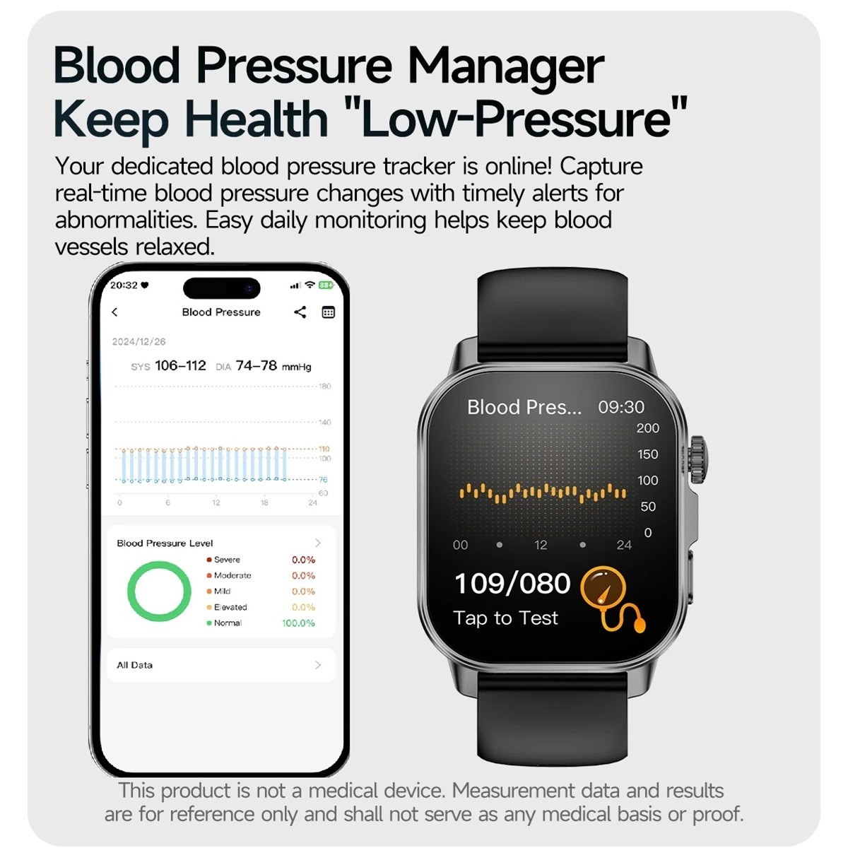 ET571 ECG+PPG 2.0″ Smart Watch Bluetooth Call Health Monitoring IP68 Waterproof