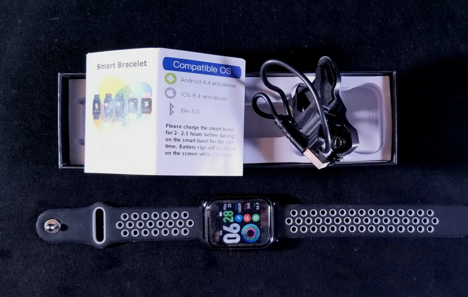 Smart Watch Bracelet Wearfit 2.0 App Vitals Training Sleep More Unbranded NIB