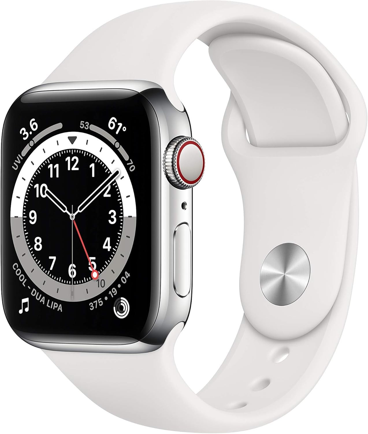 Apple Watch Series 6 Stainless Steel 44mm A2293 (GPS + Cellular) Silver (Good)