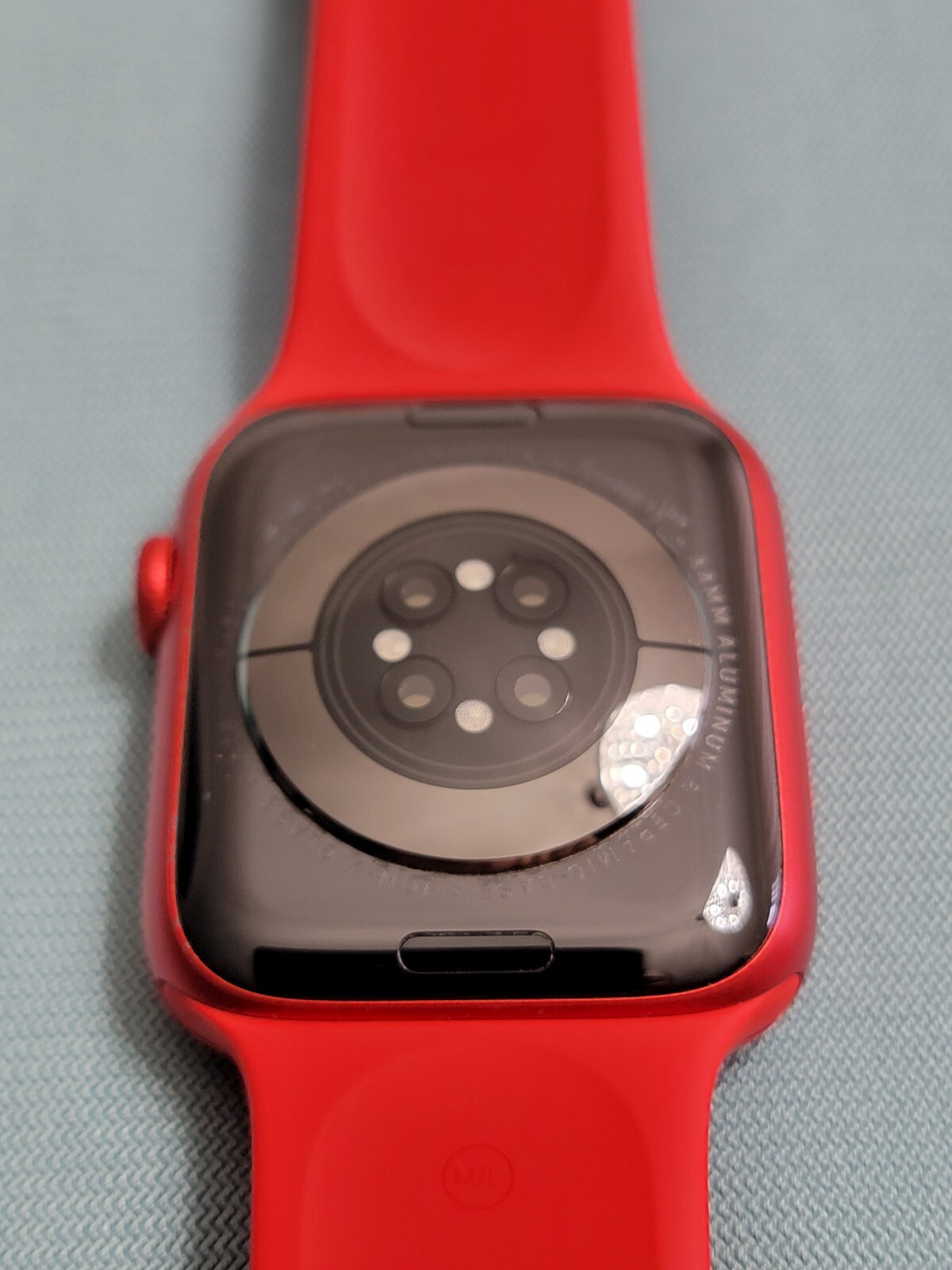 Apple Watch Series 6 44mm Red Aluminum Case with Red Sport Band (GPS)…