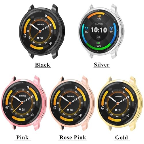 5 Pack Screen Protector for Garmin Venu 3S 41mm GPS Smartwatch Full Cover TPU