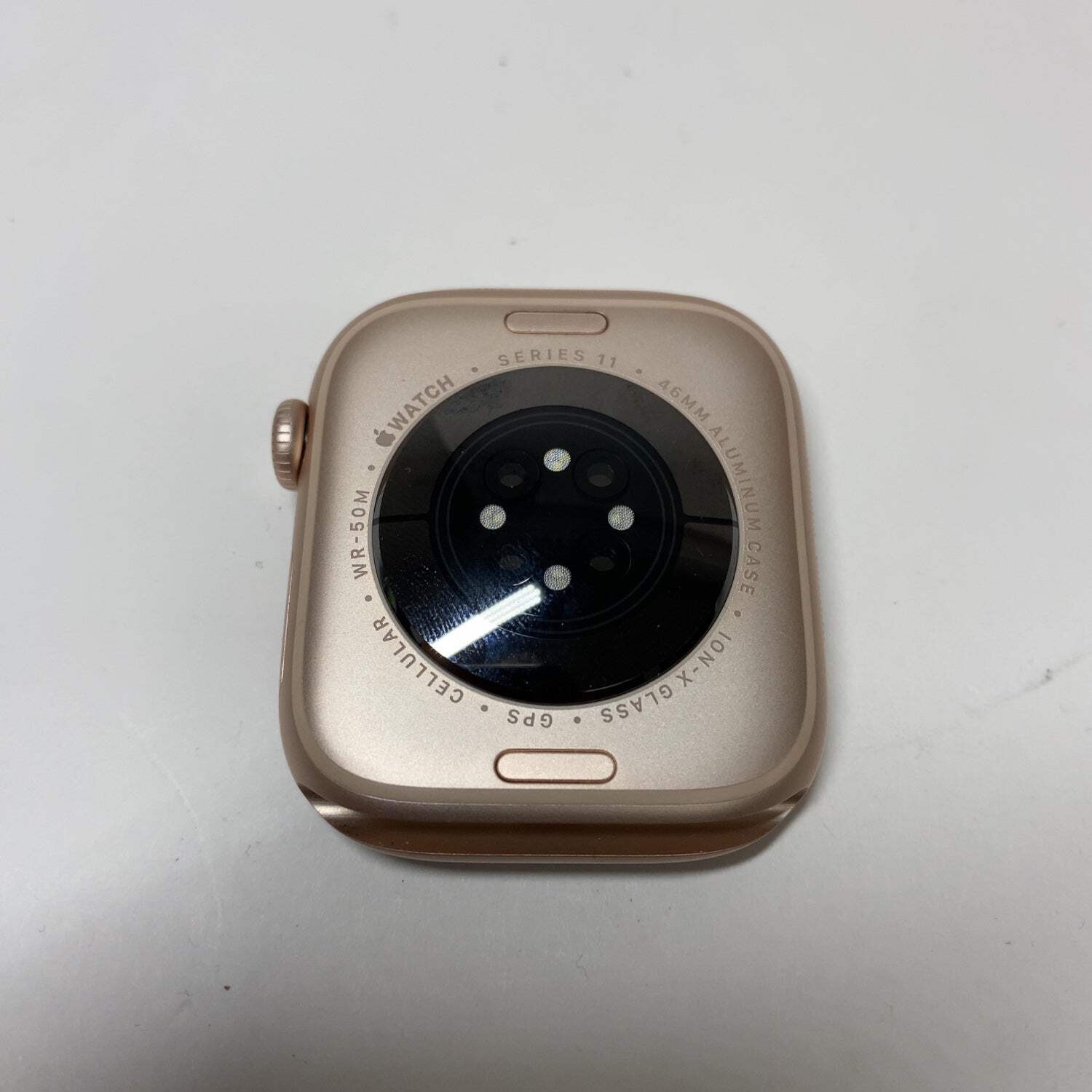 GPS Only Apple Watch Series 11 46MM Rose Gold Aluminum PINK BAND MEUX4LW/A