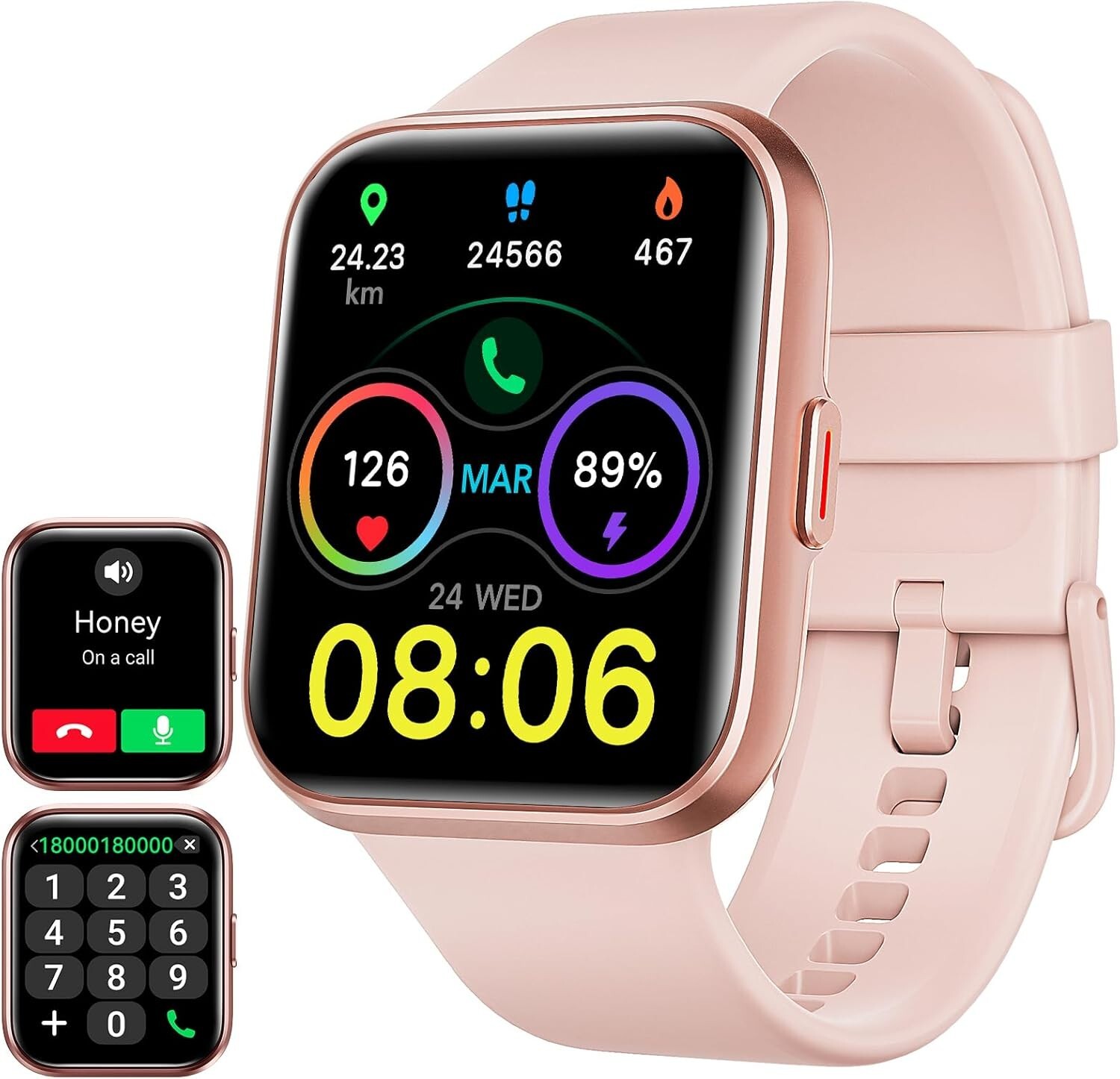Smart Watch for Men Women Answer/Make Call Alexa Built-in Fitness for iPhones