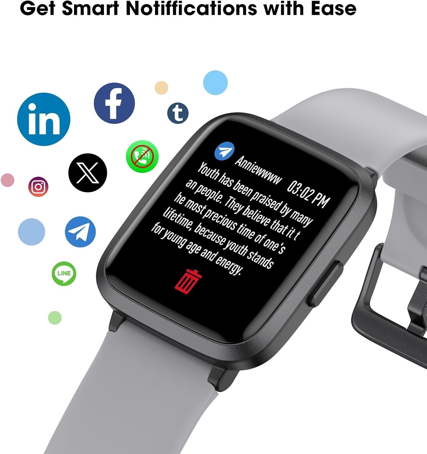 Fitness Tracker Watch with Heart Rate Monitor, Large Screen Activity Tracker …