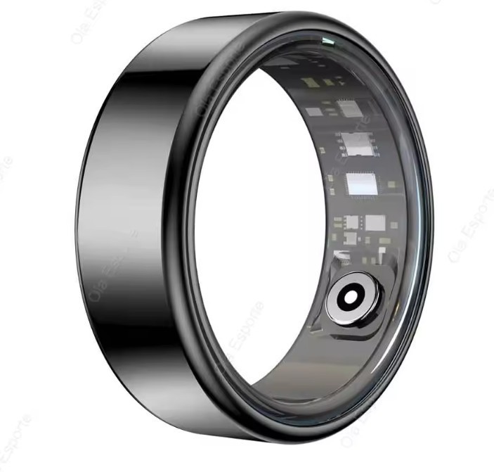Smart Ring Men Women, Heart Rate and Blood Oxygen Monitor Smartring IP68 & 5ATM