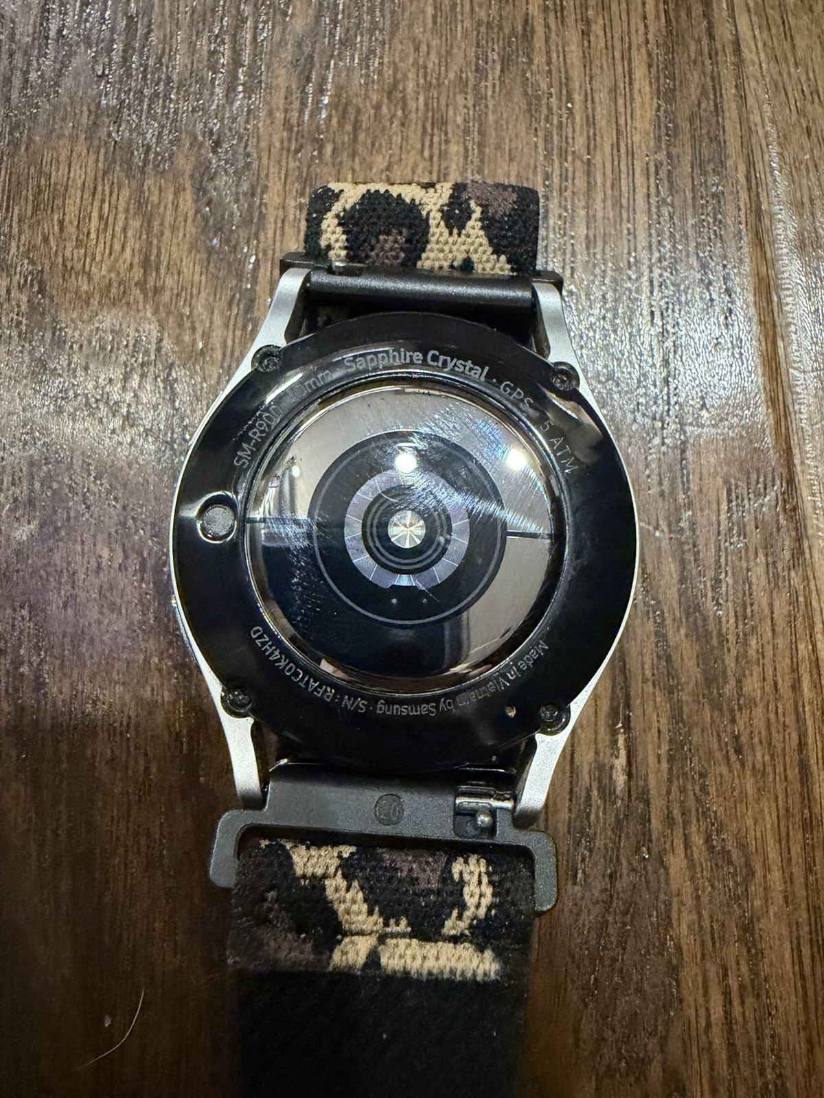 Samsung Galaxy Watch5 40mm Fitness Tracker Black/Brown Fabric Band Silver Case
