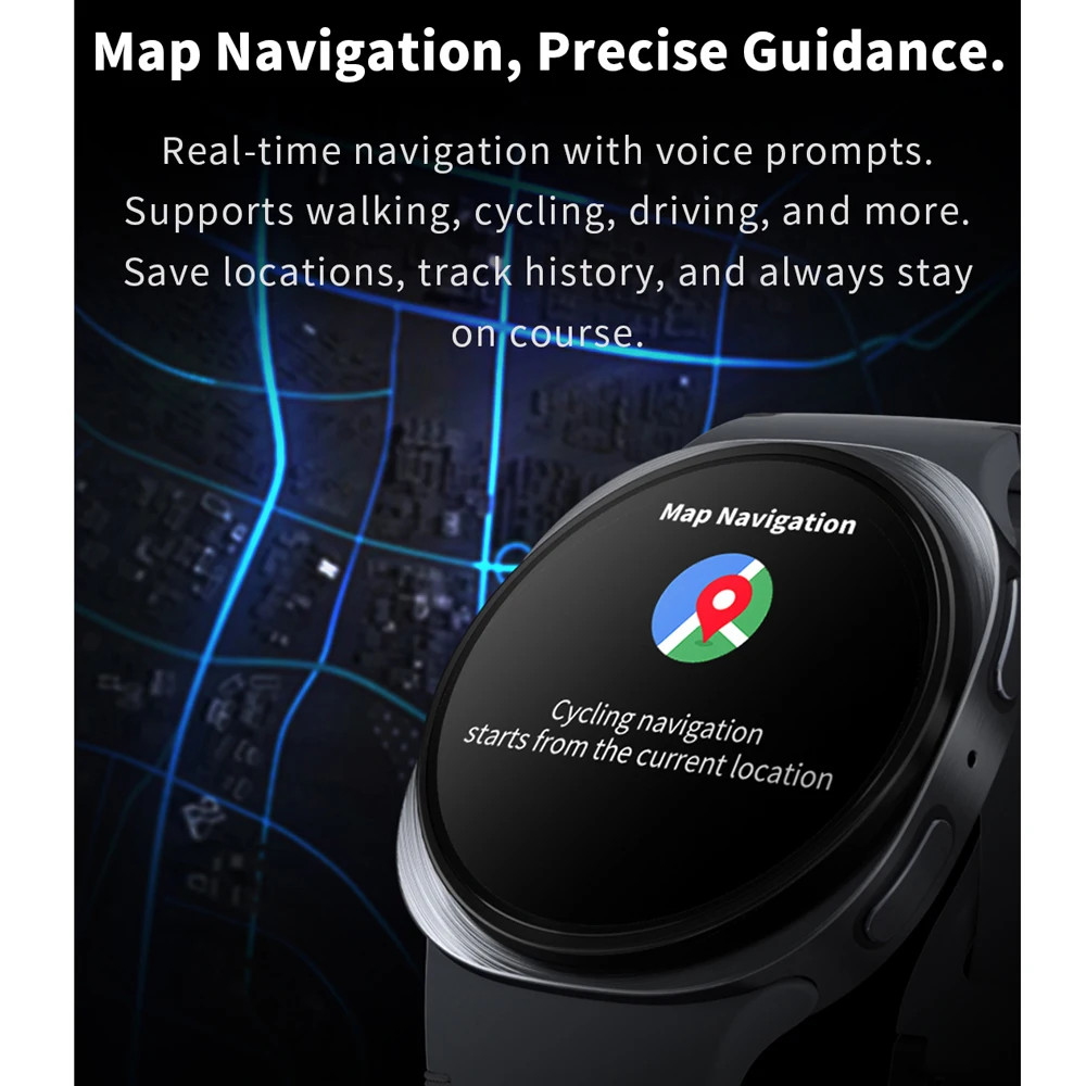 ChiBear Smart Watch NFC Bluetooth Call GPS Navigation IP68 Heart Rate Monitor