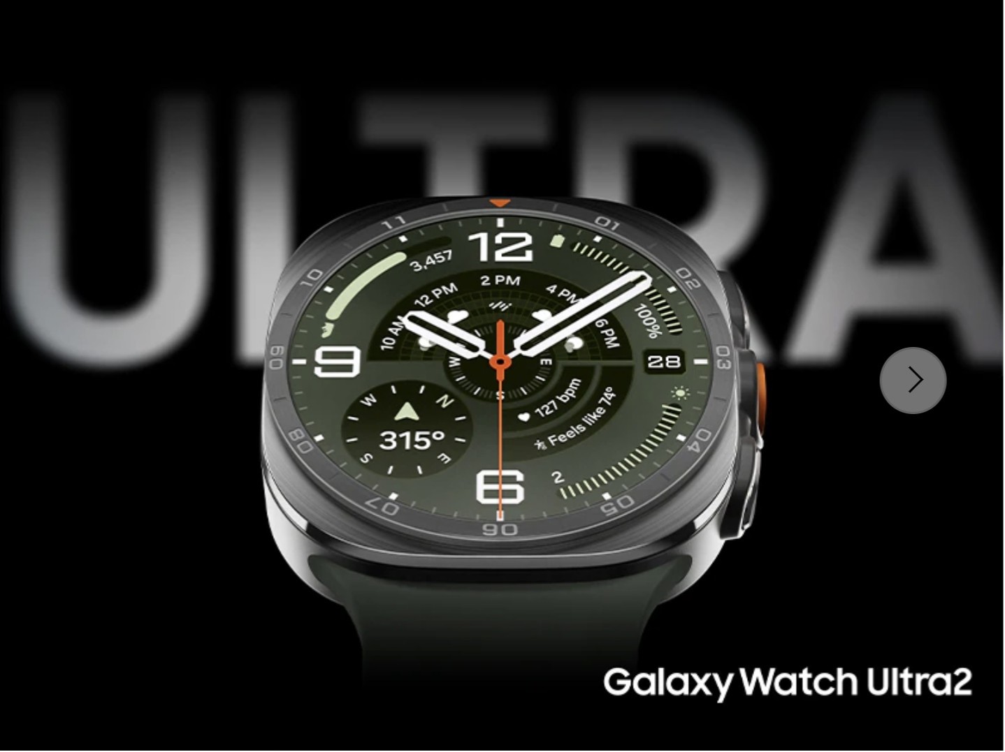 NEW 2026 Samsung Galaxy Watch Ultra2 47mm Titanium Gray LTE / Gray Peakform Band